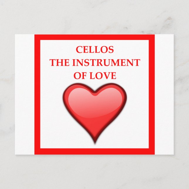 CARTE POSTALE CELLO (Devant)