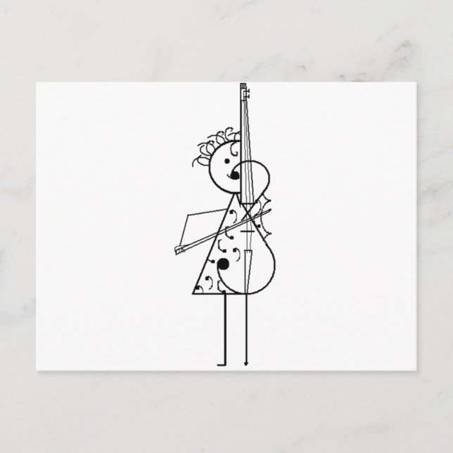 Carte Postale Cello Girl (Devant)