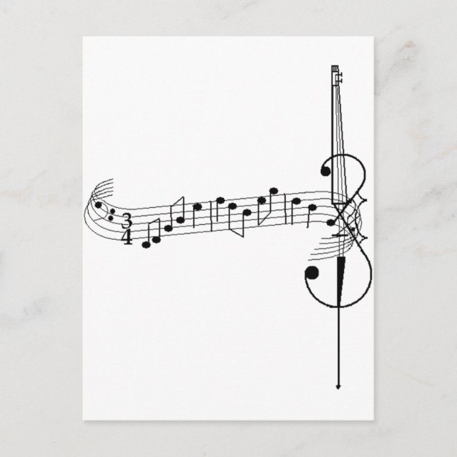 Carte Postale Cello Waltz (Devant)