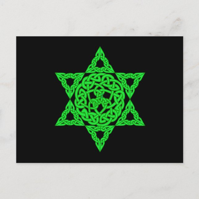 Carte Postale Celtic Star of David Postcard (Devant)