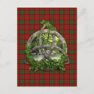 Carte Postale Céltic Trinity Knot Et Clan MacDonald De Glencoe