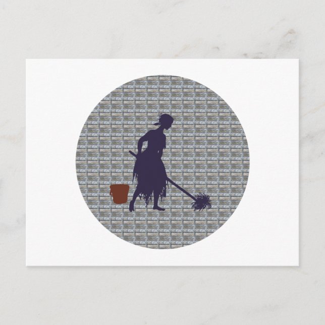 Carte Postale Cendrillon charwoman Cendrillon (Devant)