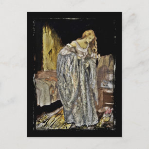 Carte Postale Cendrillon dans le grenier