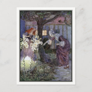 Carte Postale Cendrillon et fée mère - Millicent Sowerby