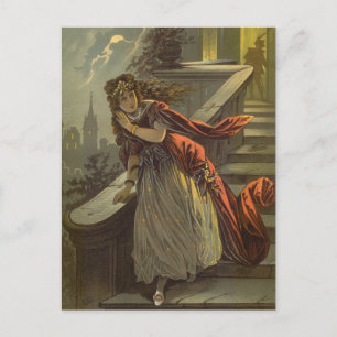 Carte Postale Cendrillon vintage, Contes Fairiques Victoriennes