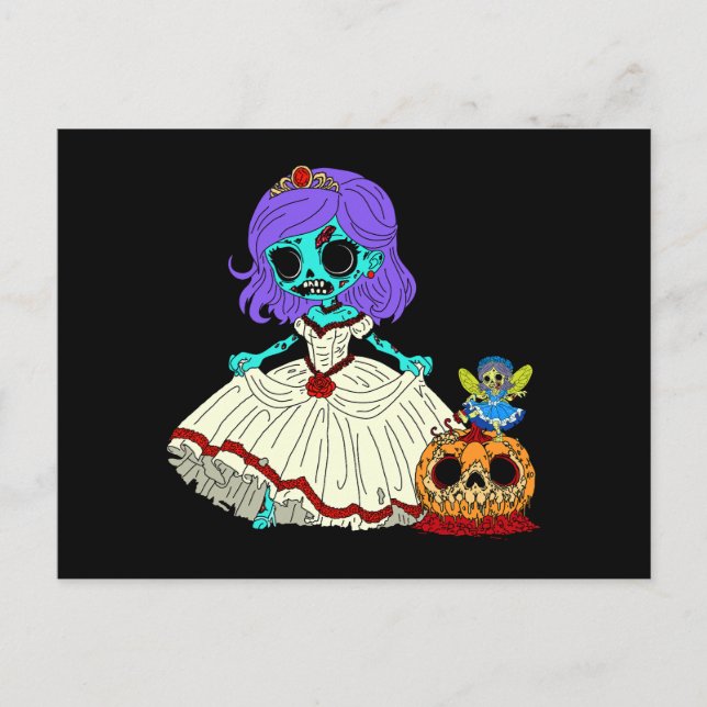Carte Postale Cendrillon Zombie (Devant)