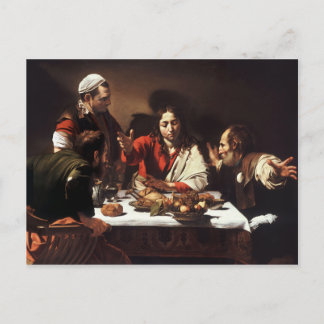 Carte Postale Cène à Emmaüs - Caravaggio)