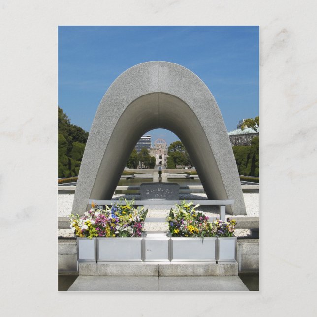 Carte Postale Cénotaphe de la paix de Hiroshima (Devant)