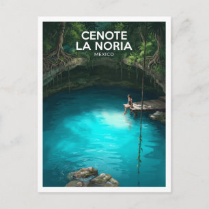 Carte Postale Cenote La Noria Puerto Morelos Mexique Voyage