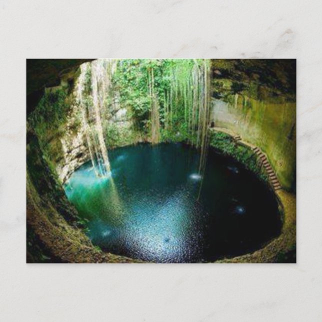 Carte Postale Cenote naturel souterrain (Devant)