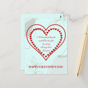 Carte Postale Cent Coeurs, Saint Valentin