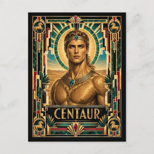 Carte Postale Centaure, Art Déco Mythique