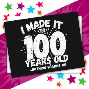 Carte Postale Centenaire Memes sarcasique drôle 100e anniversair