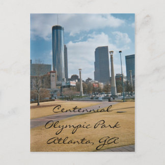 Carte Postale Centennial Park et le centre-ville d'Atlanta