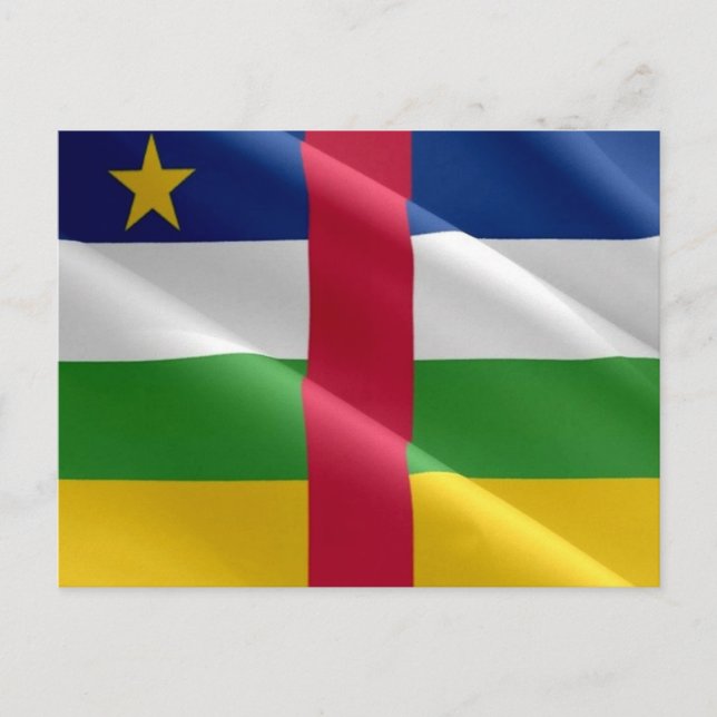 Carte Postale Central African Republic - Flag - (Devant)