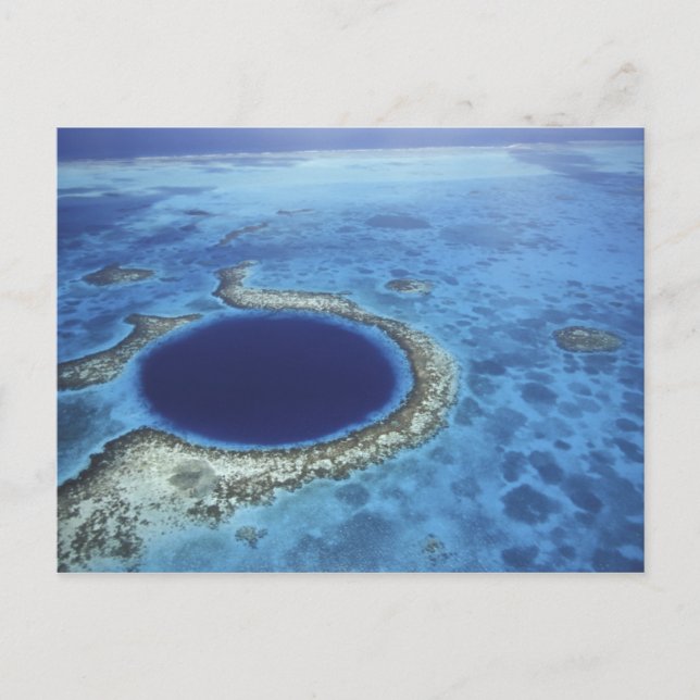 Carte Postale CENTRAL AMERICA, Belize, Large coral reefs off (Devant)