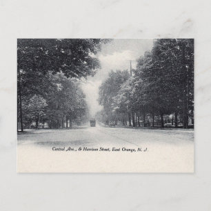 Carte Postale Central Ave, East Orange, New Jersey, Vintage