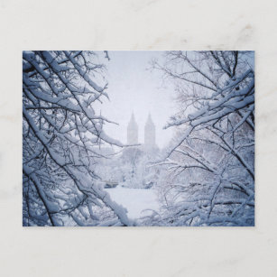 Carte Postale Central Park encadré dans la neige et la glace