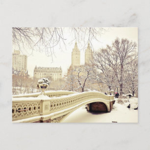 Carte Postale Central Park Neige - Hiver New York