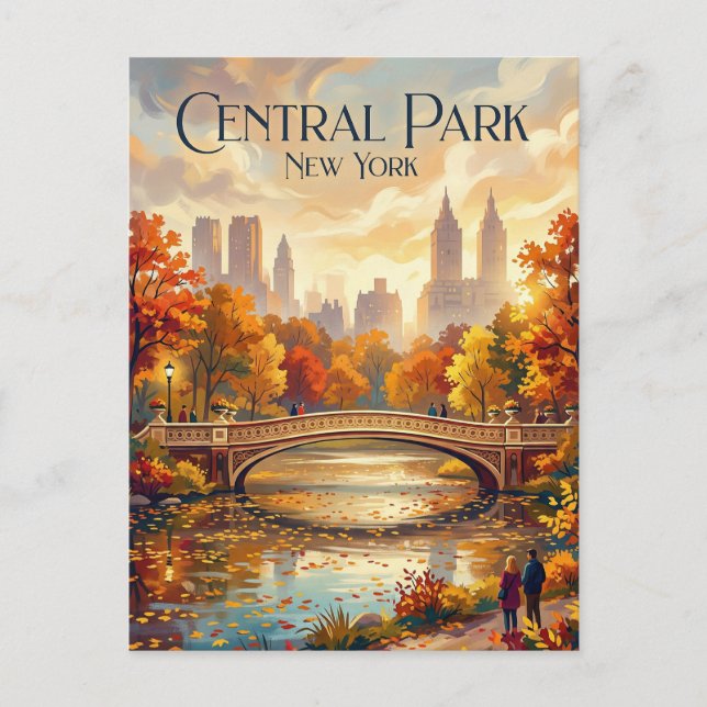 Carte Postale Central Park New York (Devant)