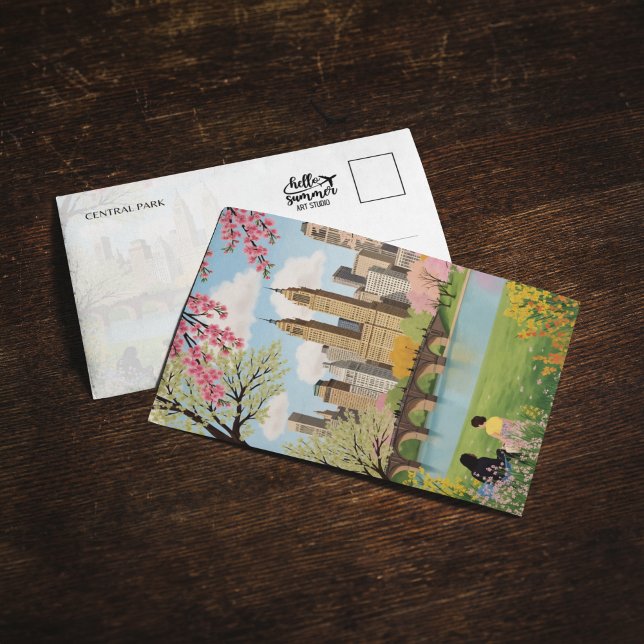 Carte postale Central Park New York (Créateur téléchargé)