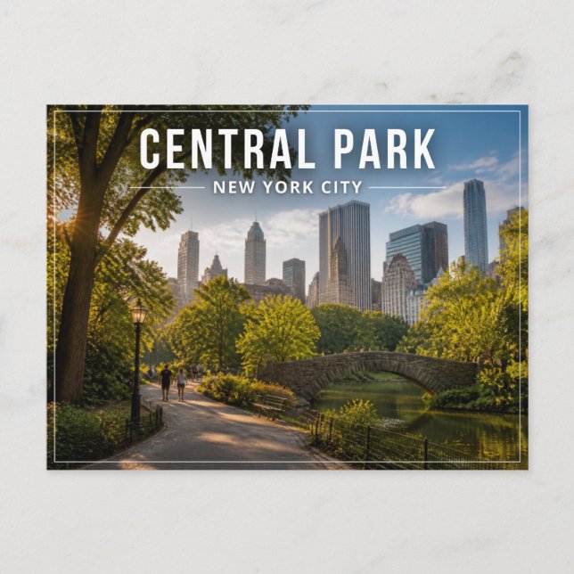 Carte Postale Central Park New York (Devant)