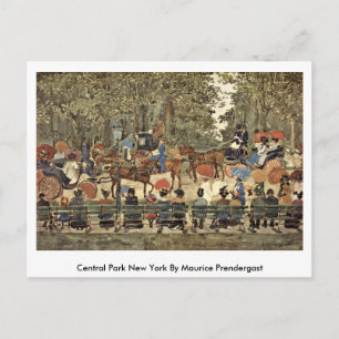 Carte Postale Central Park New York Par Maurice Prendergast