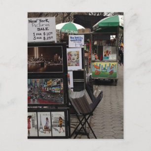 Carte Postale Central Park Street Art Sale NYC Upper East Side
