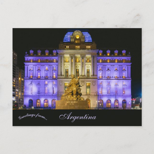 Carte Postale Centre Culturel Kirchner Argentine (Devant)