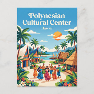 Carte Postale Centre culturel polynésien Hawaii