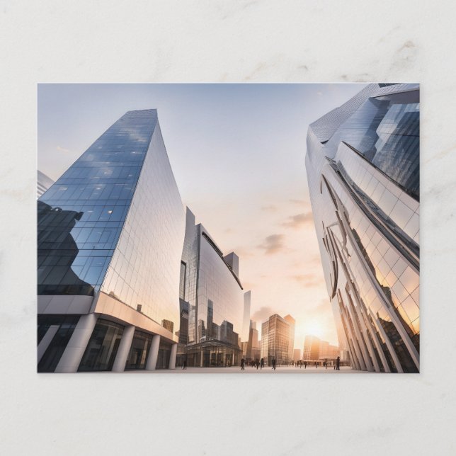 Carte Postale Centre d'affaires moderne (Devant)