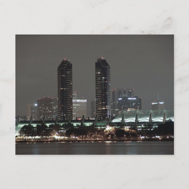 Carte Postale Centre de congrès Harbour City Lights San Diego (Devant)