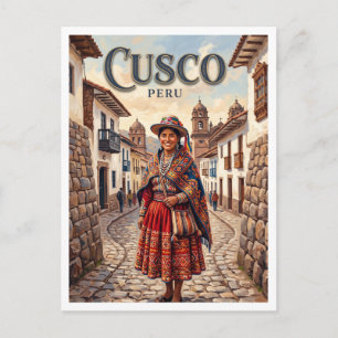 Carte Postale centre historique de Cusco Pérou