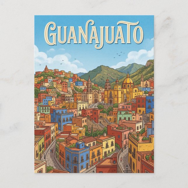 Carte Postale Centre historique de Guanajuato (Devant)