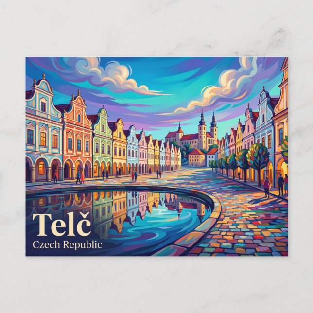 Carte Postale Centre historique de Telč République tchèque (Devant)