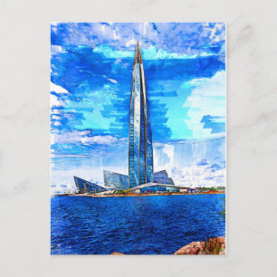 Carte Postale Centre Lakhta, Lahta, Saint-Pétersbourg / Russie.