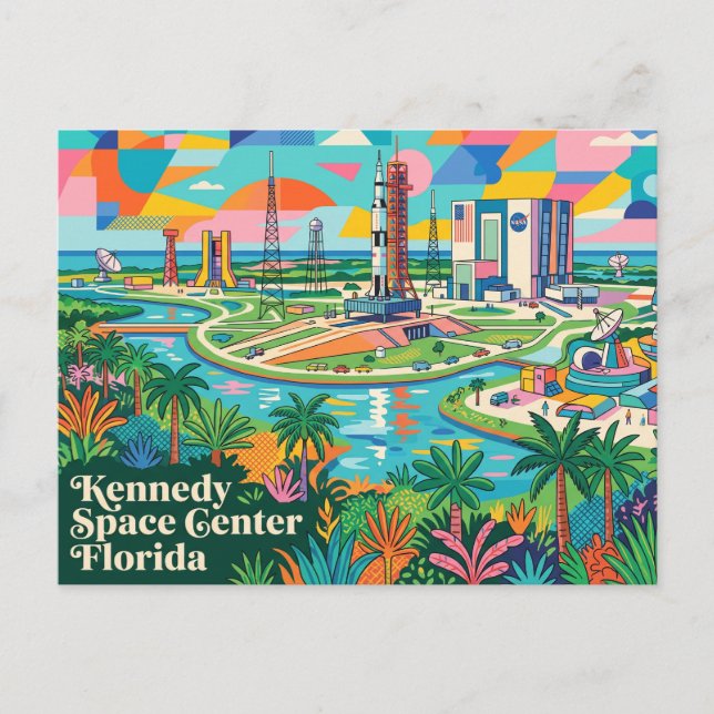 Carte Postale Centre spatial Kennedy Floride (Devant)