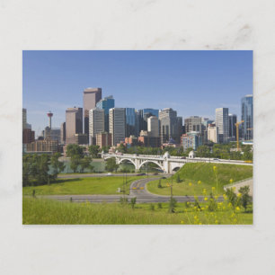 Carte Postale Centre St Bridge et Downtown Calgary (Alberta),