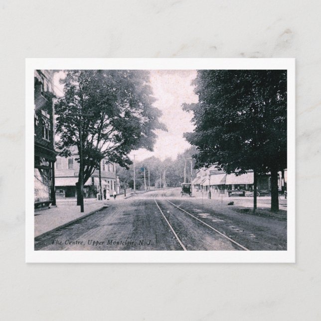 Carte Postale Centre, Upper Montclair NJ Vintage (Devant)