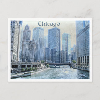 Carte postale Centre-Ville Chicago
