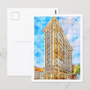 Carte Postale Centre-ville Cincinnati célèbre Travel Place Water