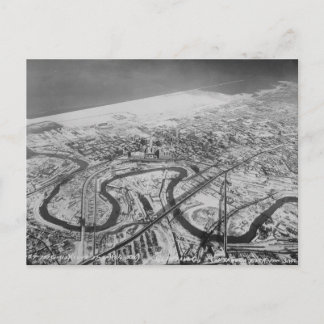 Carte Postale Centre-ville de Cleveland en 1937