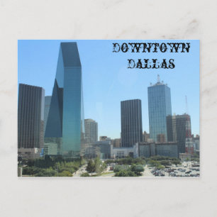 Carte Postale Centre-ville de Dallas Texas # 3