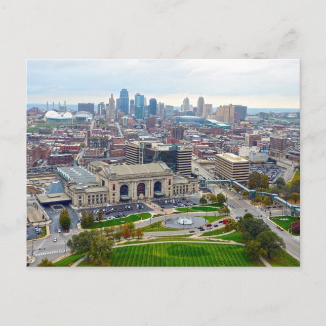 Carte Postale Centre-ville de Kansas City, Missouri, View (Devant)