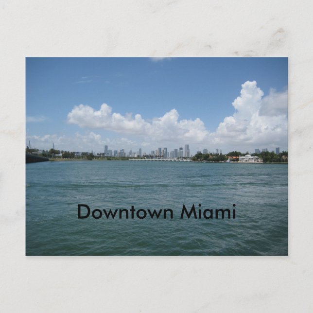 Carte Postale Centre-ville de Miami (Devant)