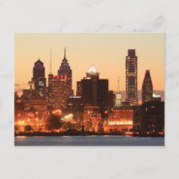 Centre-ville de Philadelphie, Pennsylvanie au couc