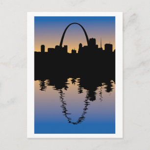 Carte Postale Centre-ville de Saint Louis, Missouri Silhouette