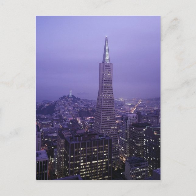 Carte Postale Centre-ville de San Francisco (Devant)