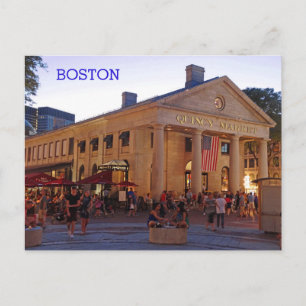 Carte Postale Centre-ville historique de Quincy Market Boston