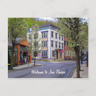 Carte Postale Centre-ville Jim Thorpe, PA